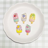 【1個】クリアフルーツアイスキャンディー／デコパーツ【5色】#180