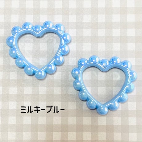【1個】ビッグぽこぽこハートビーズ／ビーズ【10色】#202