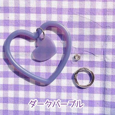【1個】ハート型 シリコン リストストラップ 落下防止【9色】