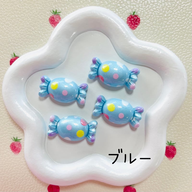 candy parade様　デコパーツ 1個】メタリックドットキャンディー／デコパーツ【5色】#248 | appia_pu