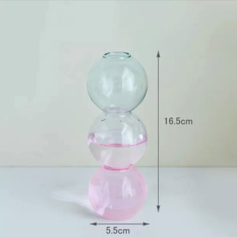 即納】バブルフラワーベース3連 グラデーションカラー | Cloche Room