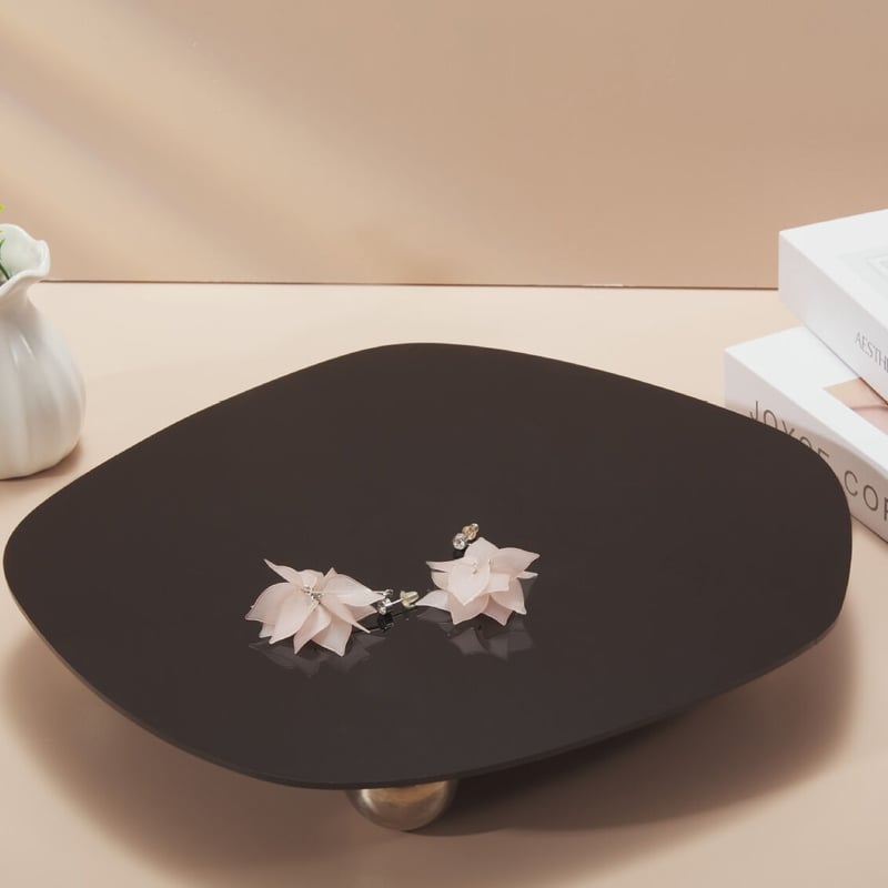 即納】ブラック トレー 韓国インテリア アクリルトレイ モノトーン