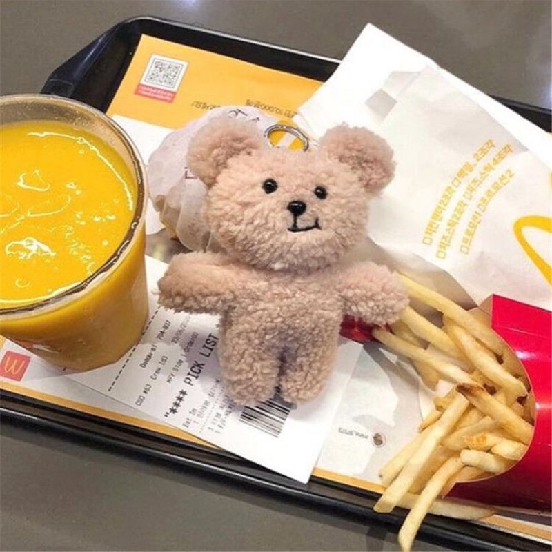 即納】くまさんキーホルダー 韓国雑貨 熊 韓国インテリア | Cloche Room