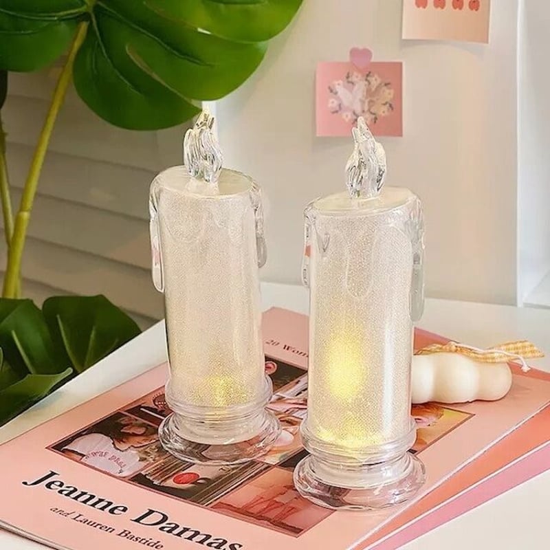 即納】キャンドル型 ランプ 韓国雑貨 インテリア雑貨 | Cloche Room 即納】キャンドル型 ランプ 韓国雑貨 インテリア雑貨 | Cloche Room