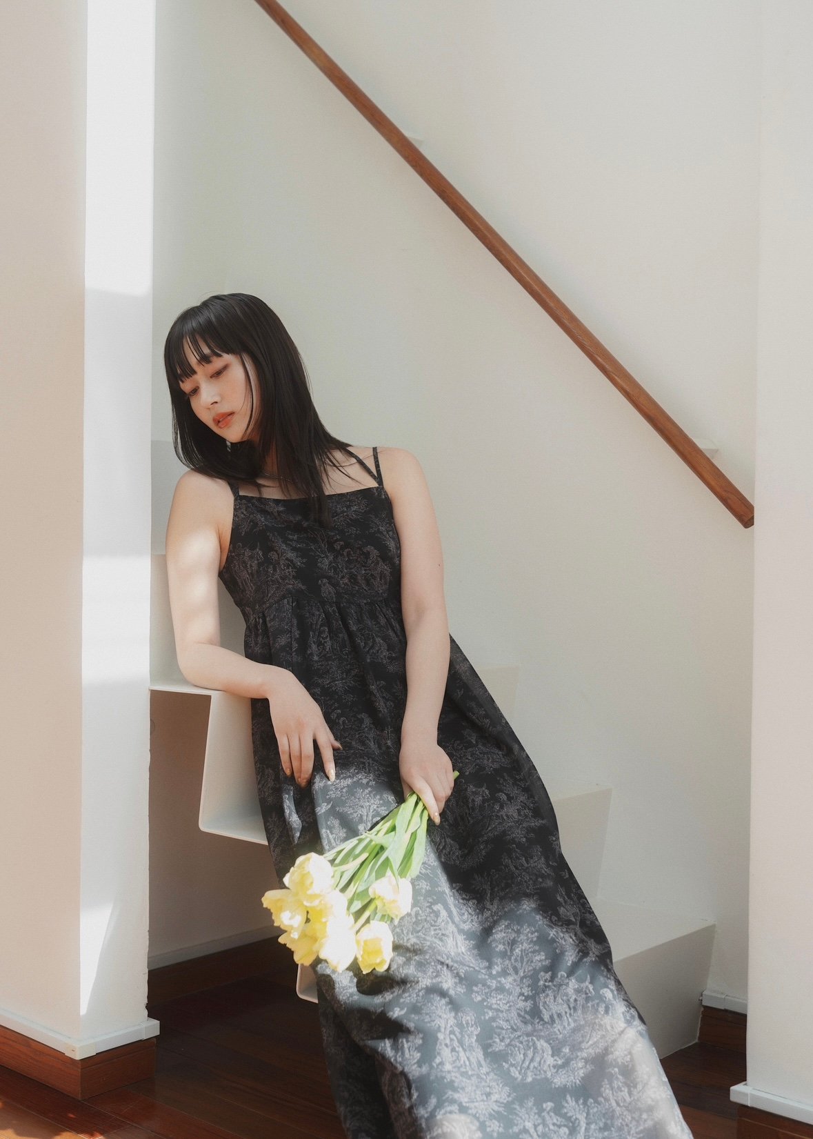 Toile de Jouy Sheer Dress | few,