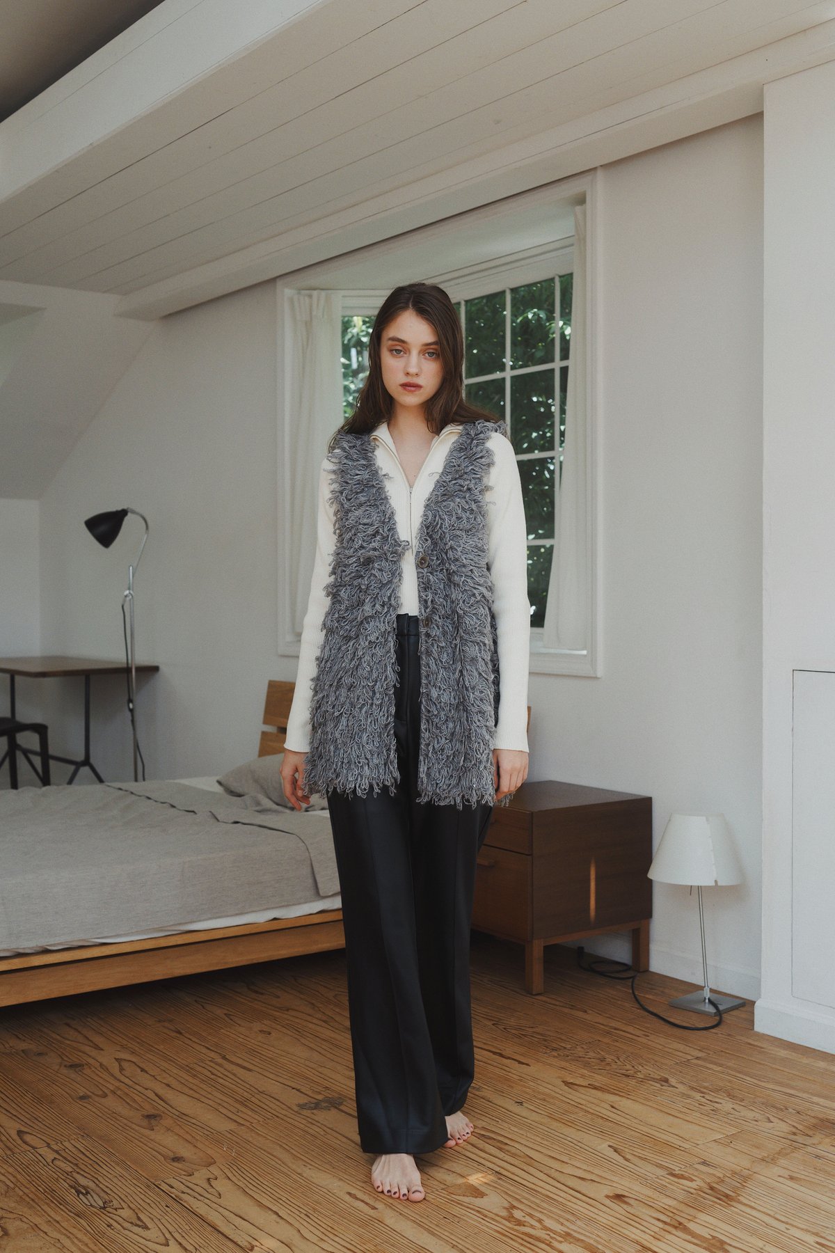 Poodle Knit Vest | few,