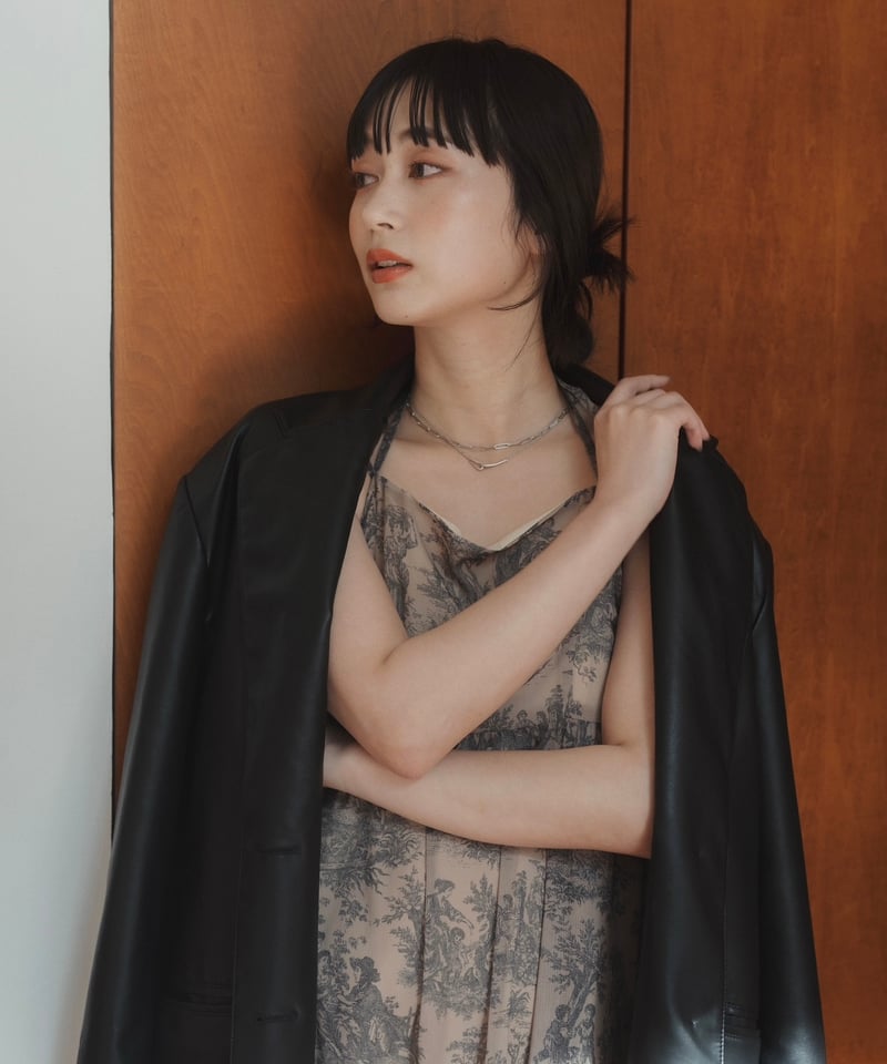 ★即日発送　few, 涼佳　Toile de Jouy Sheer Dress Toile de Jouy Sheer Dress | few,