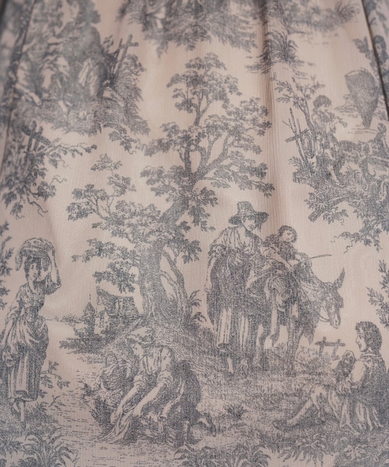 Toile de Jouy Sheer Dress | few,