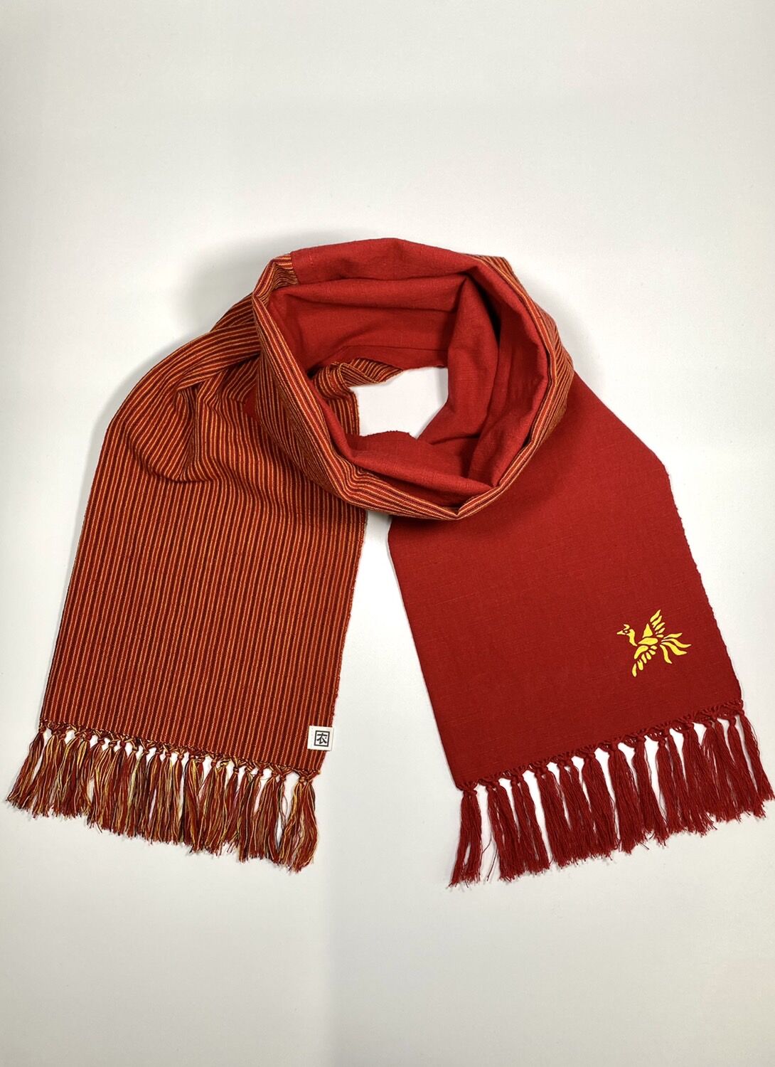 会津型モチーフ2色ストール(鳳凰) | 星幸衣服店