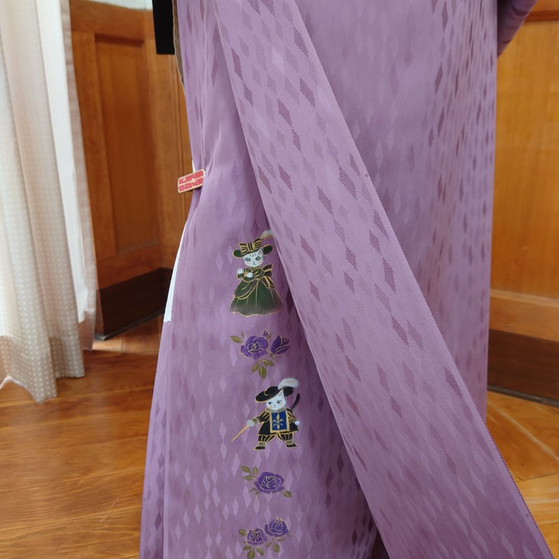 隠れたおしゃれです!手描き柄入り無地 新品・未使用 | 京都しず香