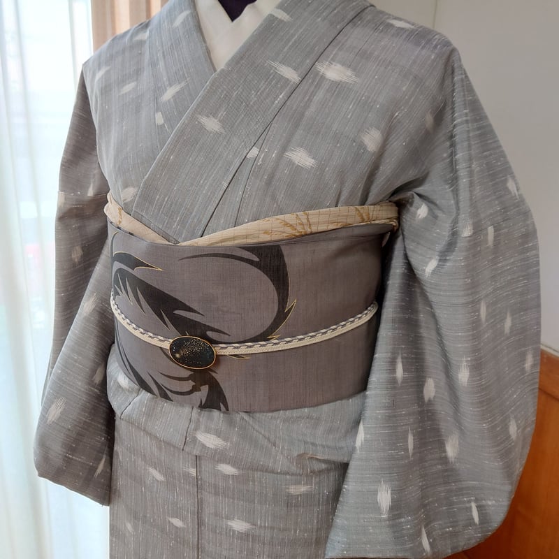 品のあるドラゴンです！手描き単夏本仕立て名古屋帯 新品・未使用 