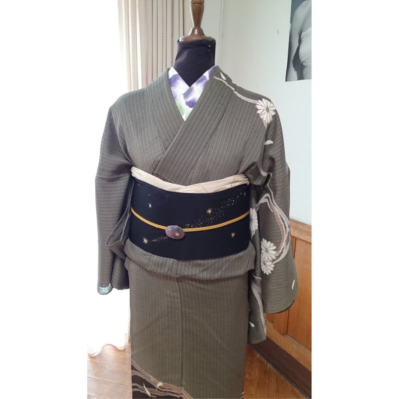 オールシーズンOK⭐︎紬本仕立て名古屋帯 新品・未使用作家もの