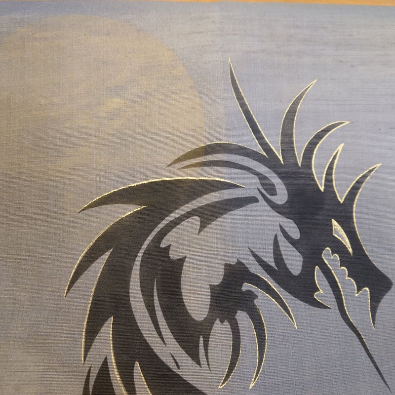 品のあるドラゴンです！手描き単夏本仕立て名古屋帯 新品・未使用 