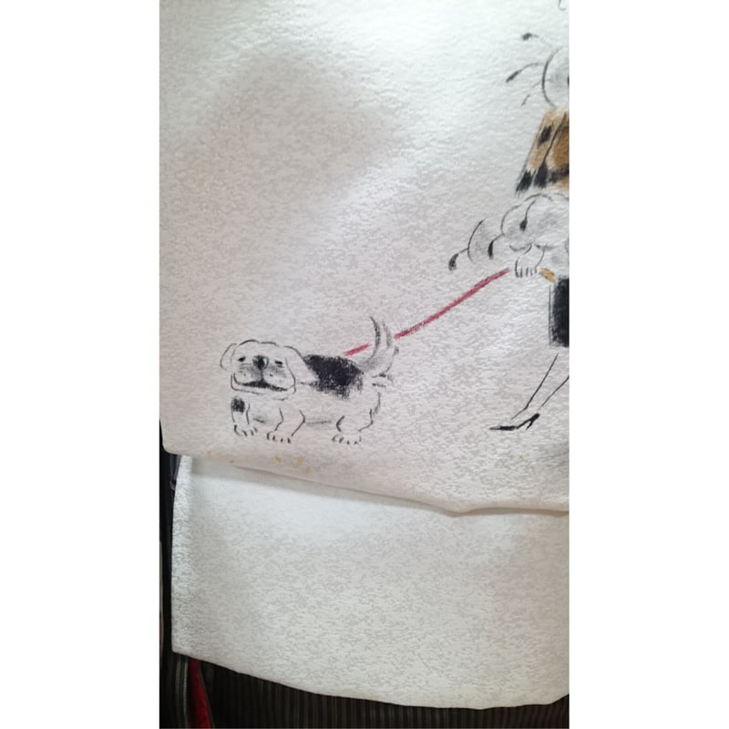 本仕立て手描き名古屋帯 作家もの（お散歩マダム） | 京都しず香 