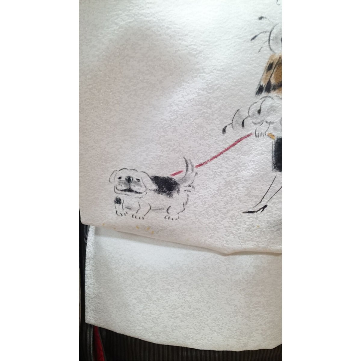 受注品】にゃんこ好き必見!! 手描き本仕立て名古屋帯 作家もの 新品 