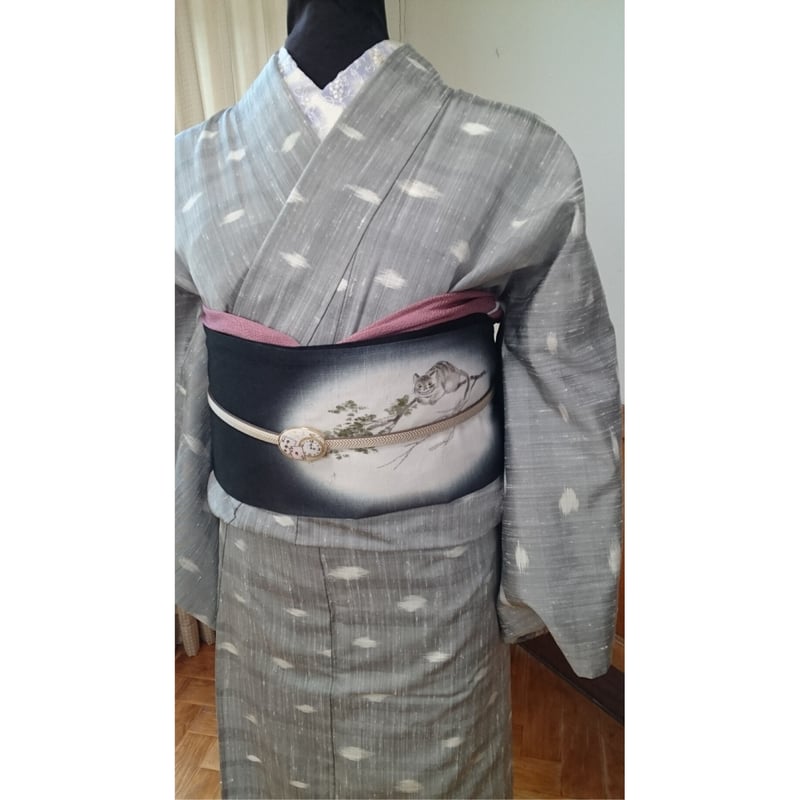アリス好き必見!!本仕立て手描き名古屋帯作家もの 新品・未使用 アリス好き必見！ 手描き本仕立て名古屋帯 | 京都しず香