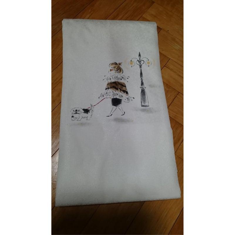 本仕立て手描き名古屋帯 作家もの（お散歩マダム） | 京都しず香