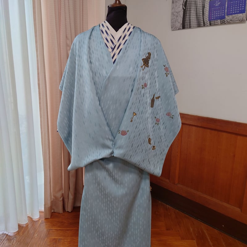 アリス好き必見！手描き着物・コートにおすすめです！新品・未使用 