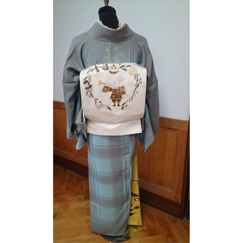 アリス好き必見!手描きアリスモチーフ名古屋帯！受注生産です - e-life 