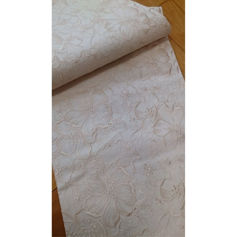 極上のレースです！オーガンジーレース袋帯シンプル版ベージュ | 京都