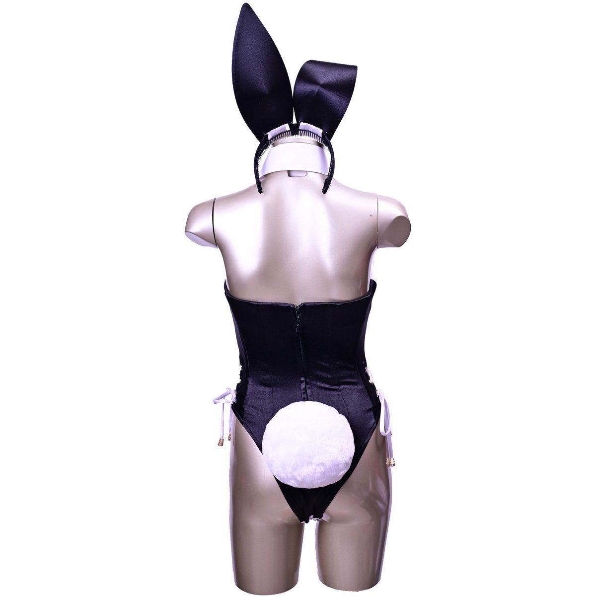 バニーガール 衣装 9点セット【デュアルフェイス・バニー】ホワイトと