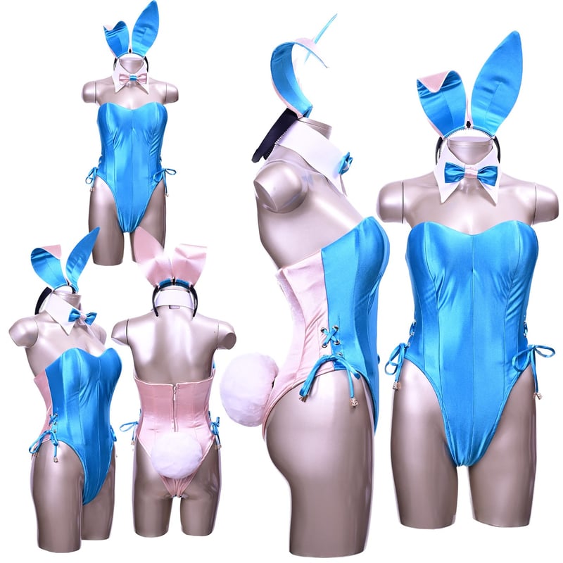 バニーガール 衣装 9点セット【デュアルフェイス・バニー】ライト