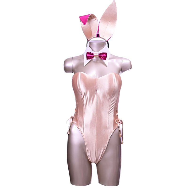 バニーガール 衣装 9点セット【デュアルフェイス・バニー】ペール