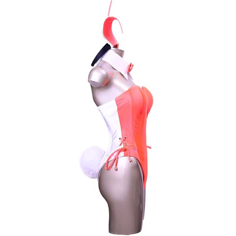 TOKYOバニーガール　9点セット　ホワイト　Sサイズ バニーガール 衣装 9点セット【デュアルフェイス・バニー】オレンジと