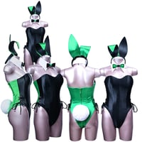 バニーガール 衣装 9点セット【デュアルフェイス・バニー】ホワイトと