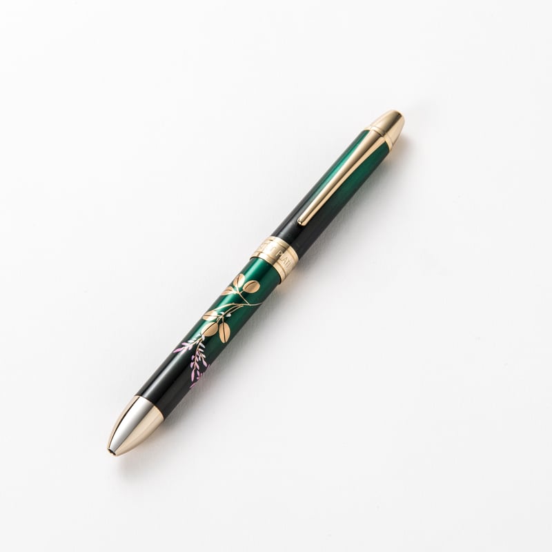 玉虫塗複合ボールペン金軸 緑 蒔絵 萩 | 玉虫塗ショップ 公式