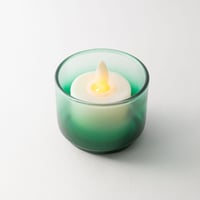 玉虫塗　キャンドルホルダー　緑