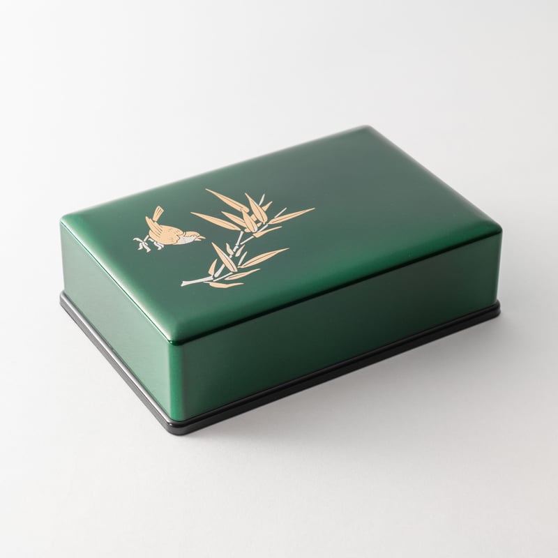 玉虫塗名刺入 赤 竹に雀 | 玉虫塗ショップ 公式オンラインストア