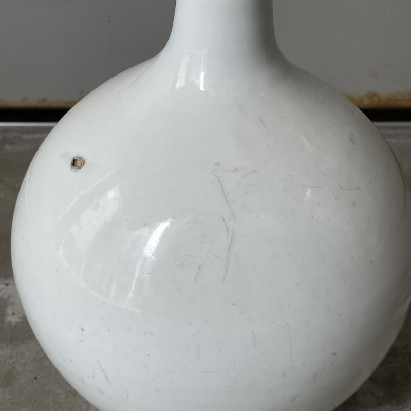 中国白磁花瓶 6寸白磁花生 李朝 一輪挿し・花瓶・花器 文吉陶房 通販 16072348