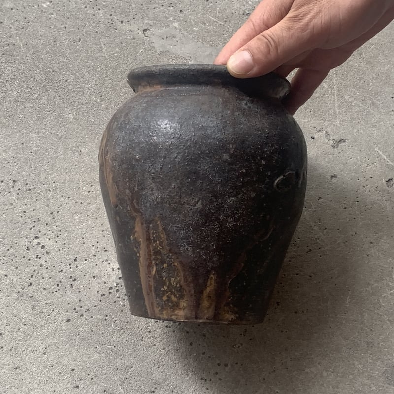 室町時代　古備前壺　木箱付　高さ約24㎝　東Y7-0616②タニサ 室町時代 古備前壺 木箱付 高さ約24㎝ 東Y7-0616②タニサ - メルカリ