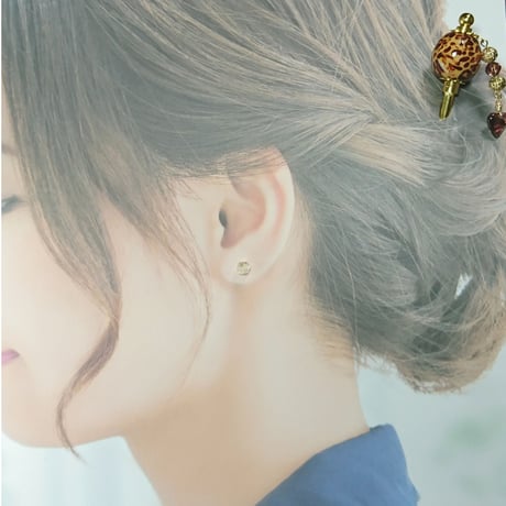 かんざし“金と銀”の“金”【ハンドメイド】