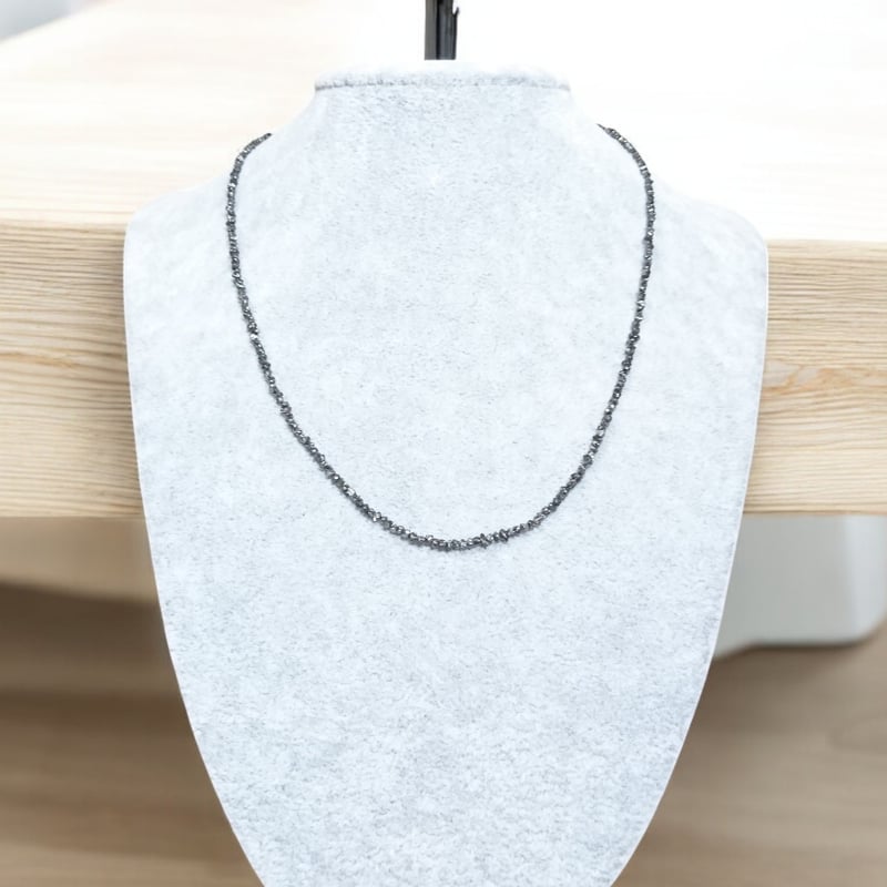 ブラックダイヤモンド原石ネックレス | アトリエゆうらく