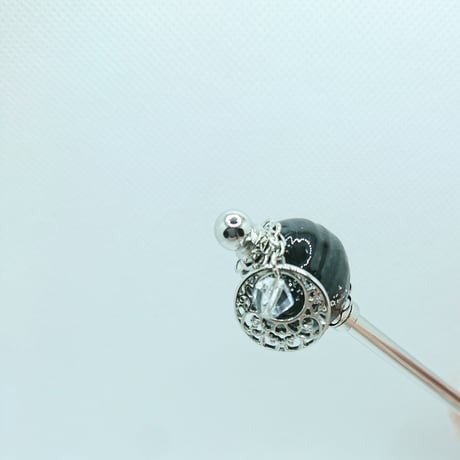 かんざし“金と銀”の“銀”【ハンドメイド】