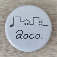 aoco.ロゴ缶バッチ