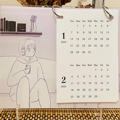 【限定】2024年まこちゃん卓上カレンダー