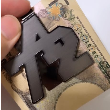 "742" Square mulch/money clip