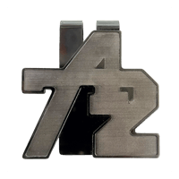 "742" Square mulch/money clip