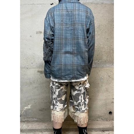 GRUNGE ARMBANDS FLANNEL SHIRT