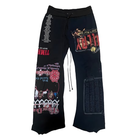 ①1OF1 DRAW CORD FLARE ROUGH TEE PANTS