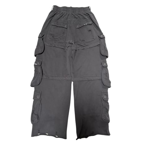 3way many pocket cargo sweat pants