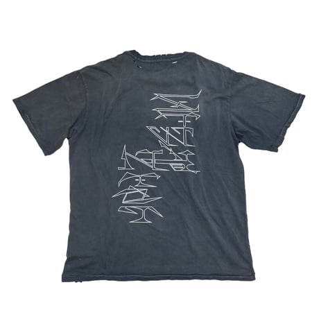 "POCKETLESS' DESTROY T-SHIRT" OG BLACK
