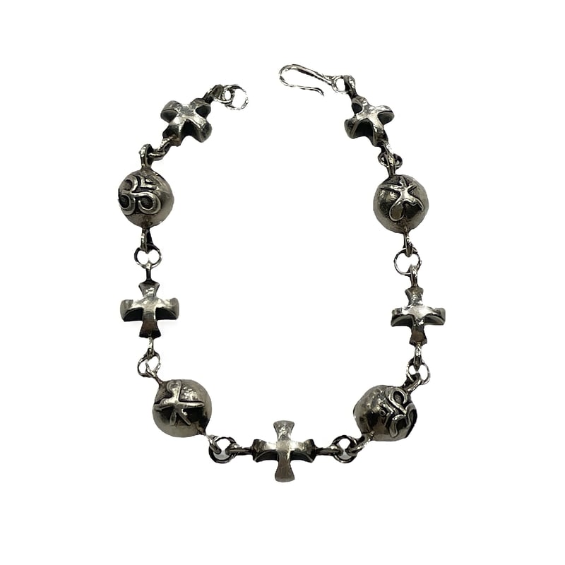 アクセサリー LOINARMIS iron cross ball chain bracelet LOINARMIS iron cross ball chain bracelet
