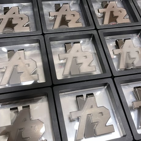 "742" Square mulch/money clip