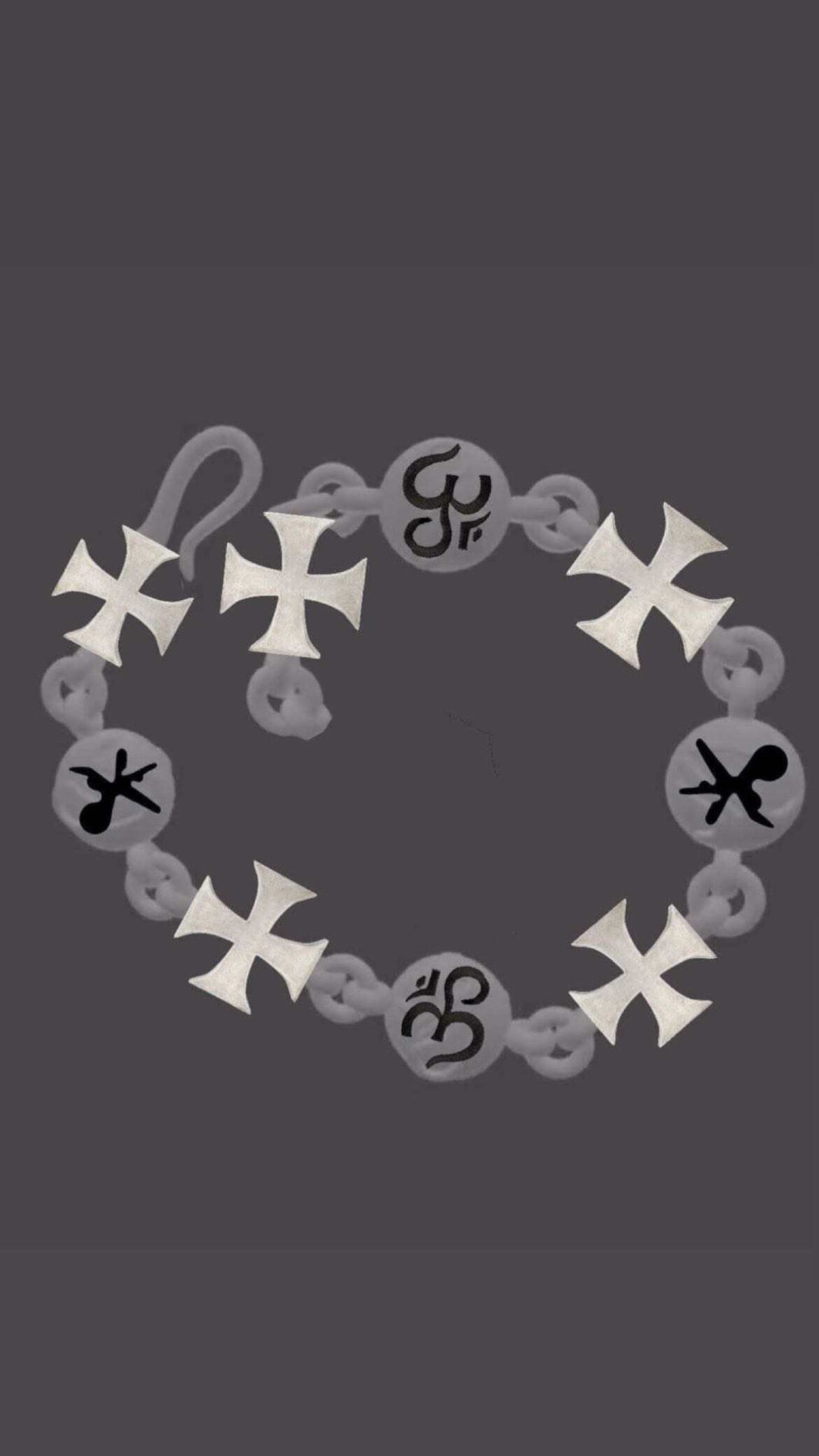 アクセサリー LOINARMIS iron cross ball chain bracelet アクセサリー LOINARMIS iron cross ball chain bracelet iron