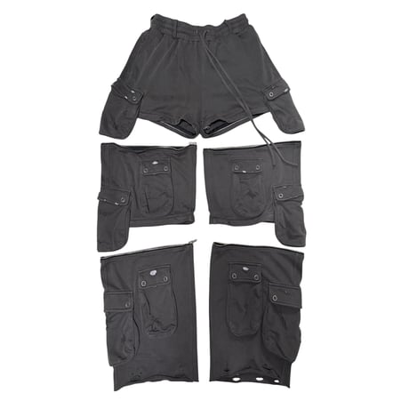 3way many pocket cargo sweat pants