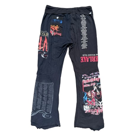 ①1OF1 DRAW CORD FLARE ROUGH TEE PANTS